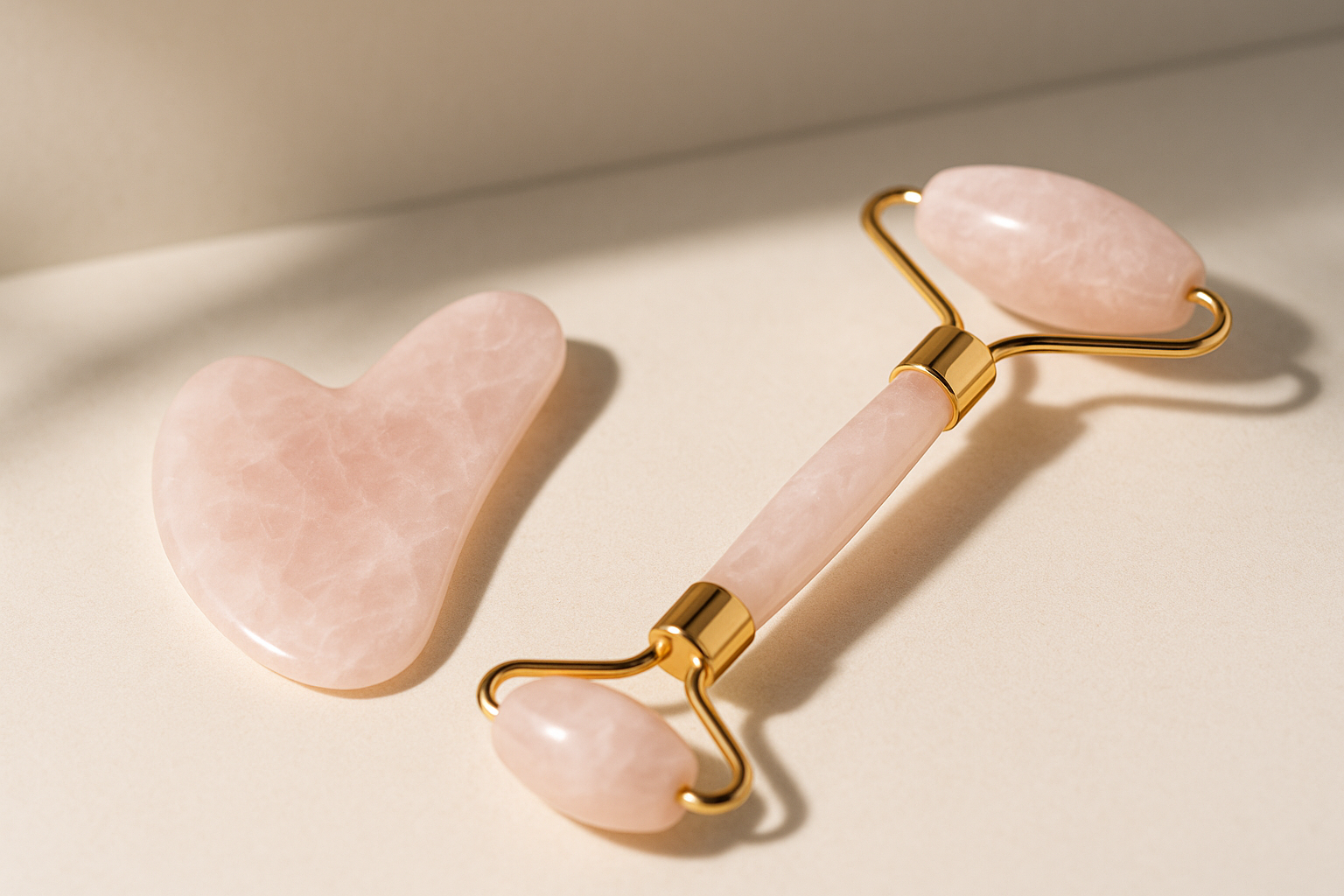 Gua Sha stone and roller