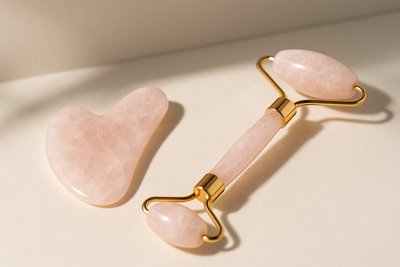 Gua Sha stone and roller